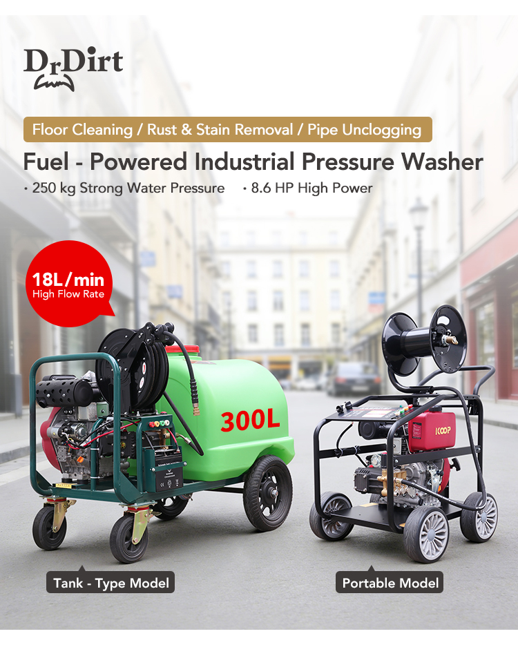 Dr.Dirt Diesel High-Pressure Washer - Cleanic Cleaning Equipment